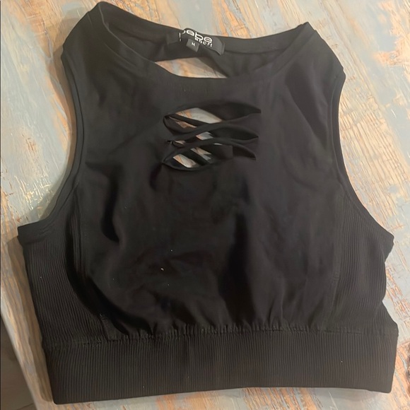 Black Crop Top - Picture 2 of 4